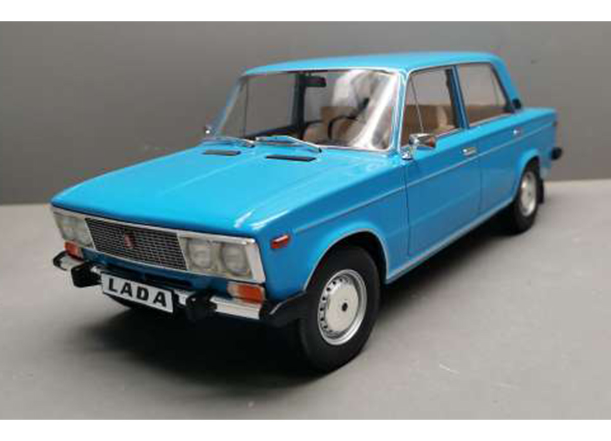 Lada 2106 1976  adriatic blue (ral5012) with beige interior Triple9 Collection 1:18