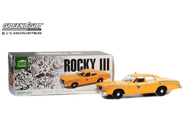 Dodge Monaco 1978 City Cab Co *Rocky III 1982* Greenlight 1:18