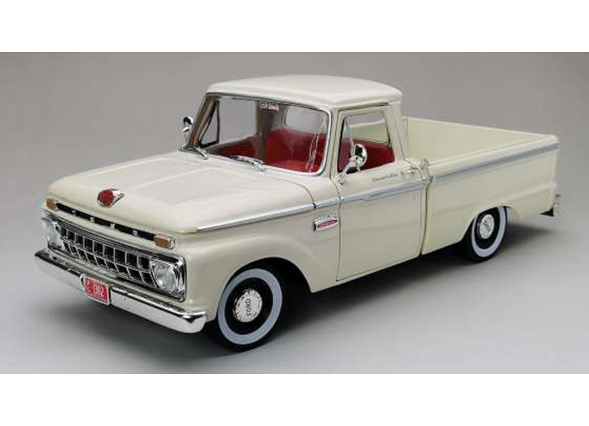 Ford f-100 pick-up 1965 white SunStar Metallmodell 1:18