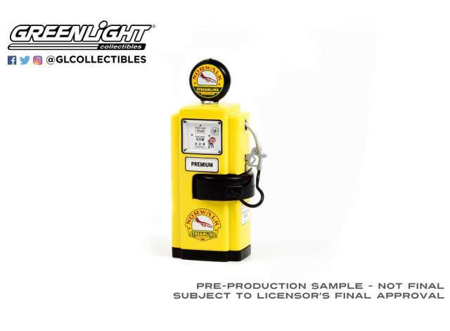 Zapfsäule 1948 Wayne 100-A Gas Pump *Norwalk Gasoline*, yellow Greenlight 1:18