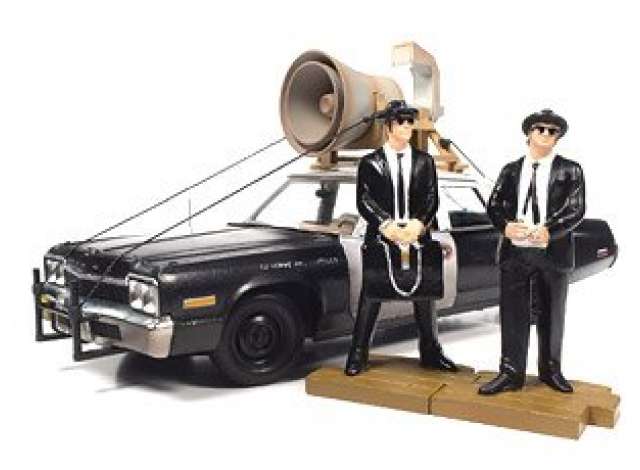 Dodge Monaco 1974 Blues Brothers Police Pursuit, Black & White Auto World 1:18
