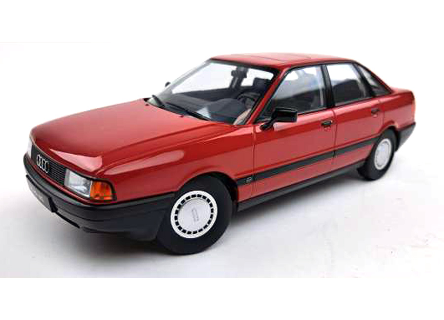 Audi 80 B3 1989  Tornado red  Triple9 1:18 (Türen, Motorhaube... nicht zu öffnen!)
