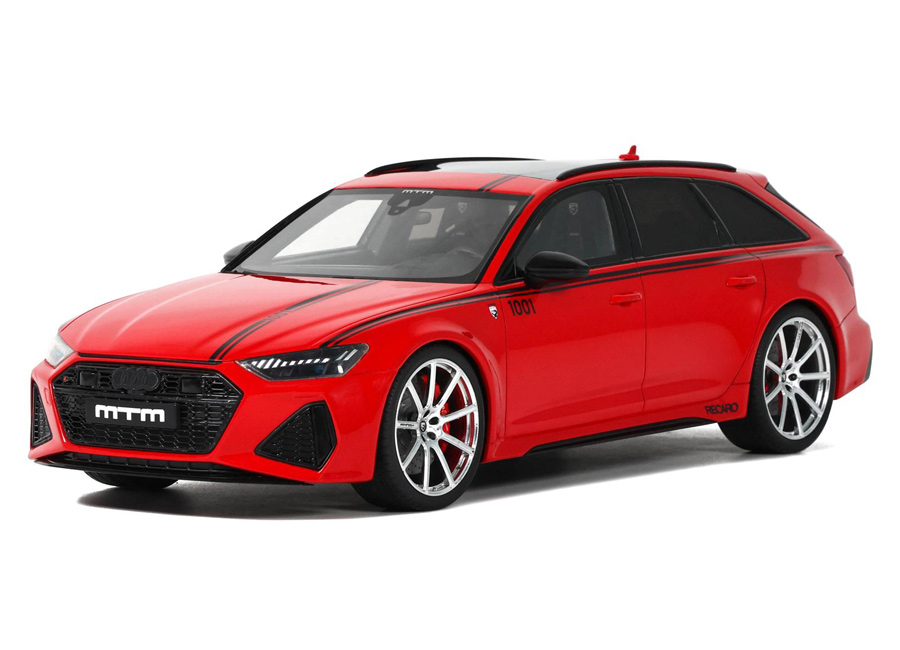 AUDI RS6 (C8) MTM AVANT 2021 TANGO RED GT Spirit 1:18 Resinemodell (Türen, Motorhaube... nicht zu öffnen!)