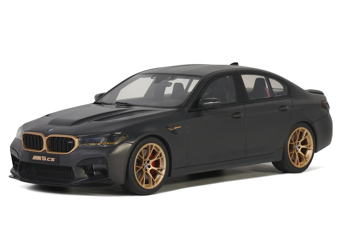 BMW M5 CS (F90) 2021 Frozen brands hatch grey metallic GT Spirit 1:18 Resinemodell (Türen, Motorhaube... nicht zu öffnen!)