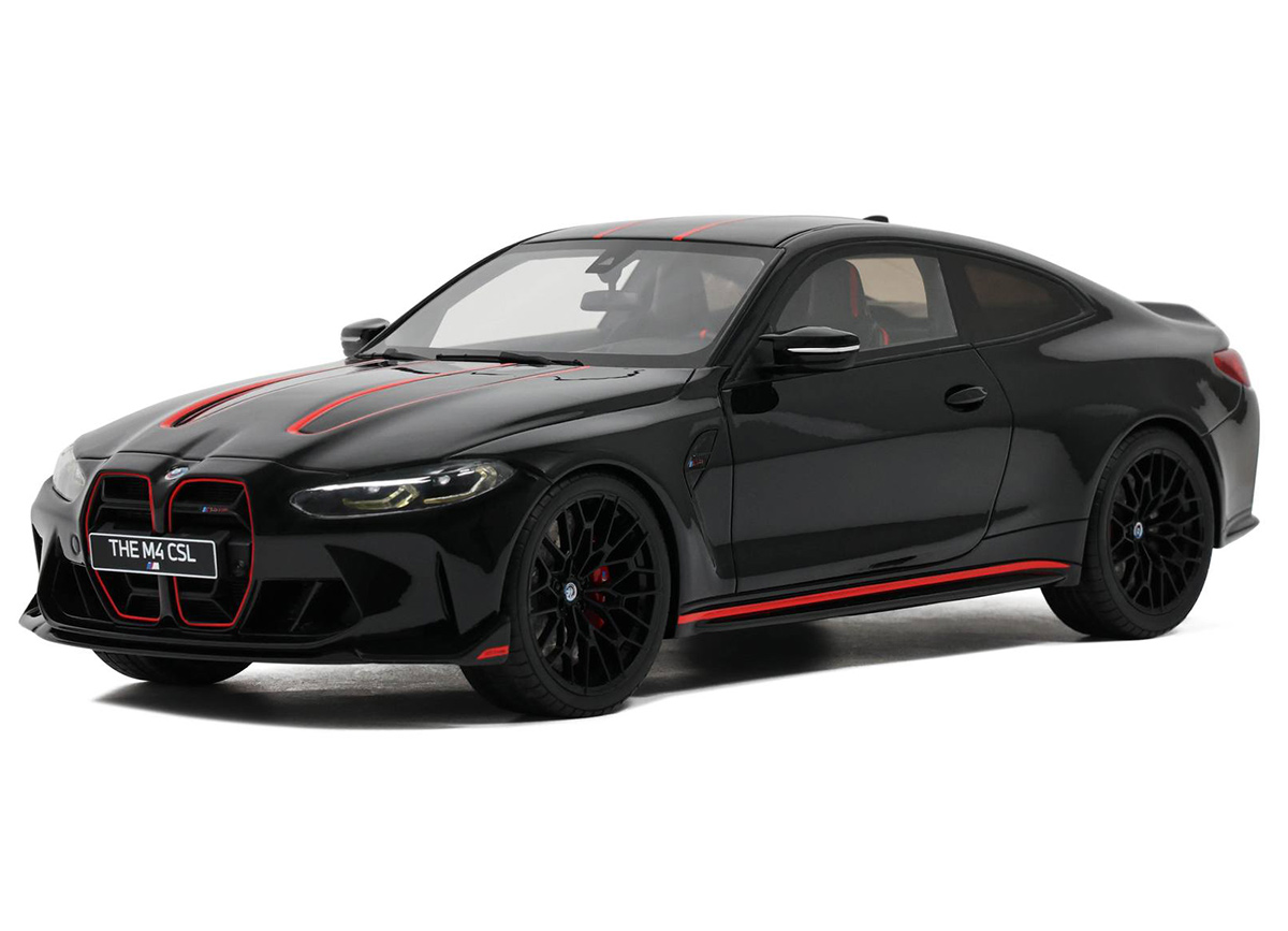 BMW M4 CSL BLACK SAPPHIRE GT Spirit 1:18 Resinemodell (Türen, Motorhaube... nicht zu öffnen!)
