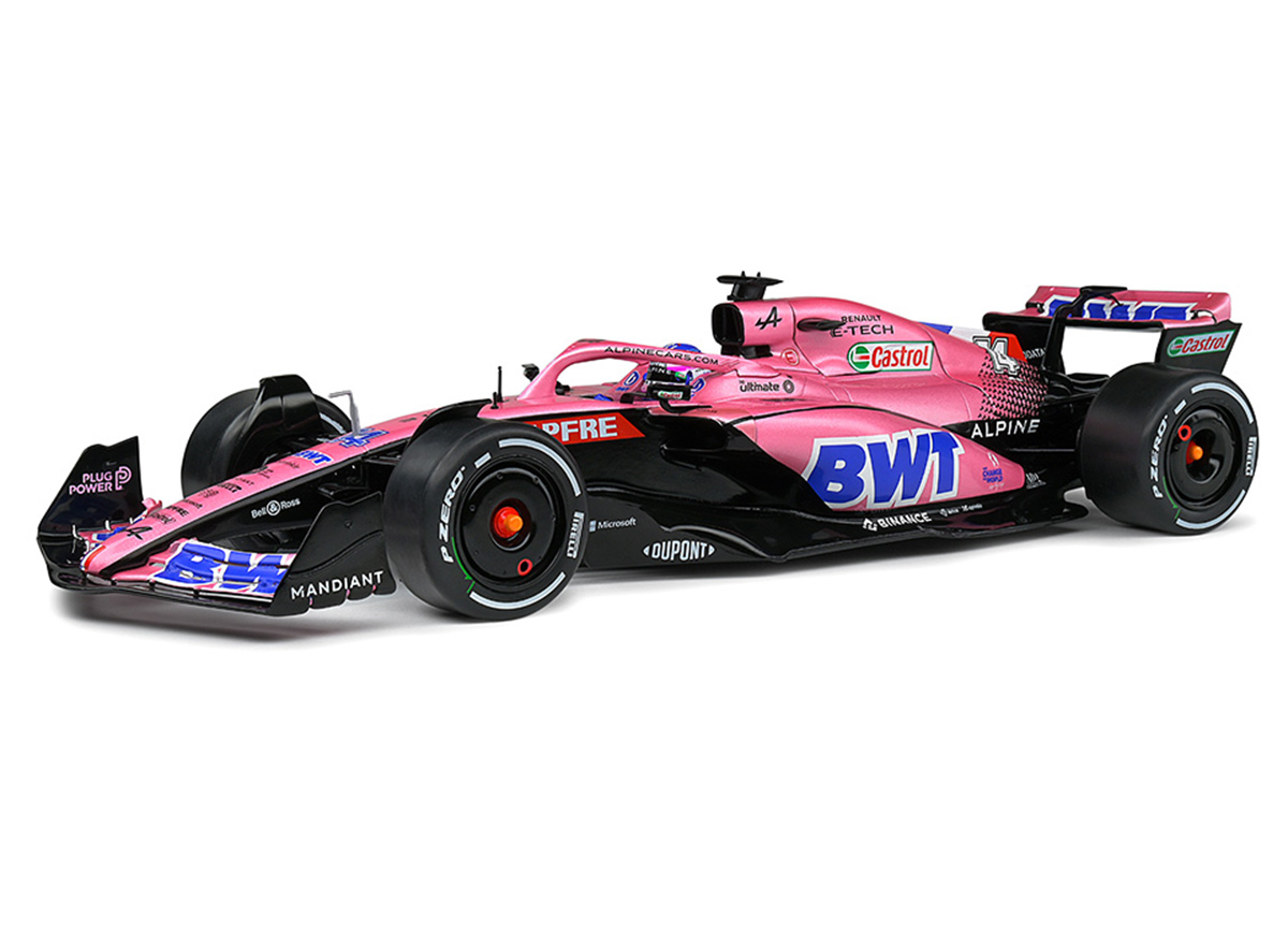 Alpine A522 ALONSO Bahrein GP 2022 F1 pink S1808801 Solido 1:18 Metallmodell