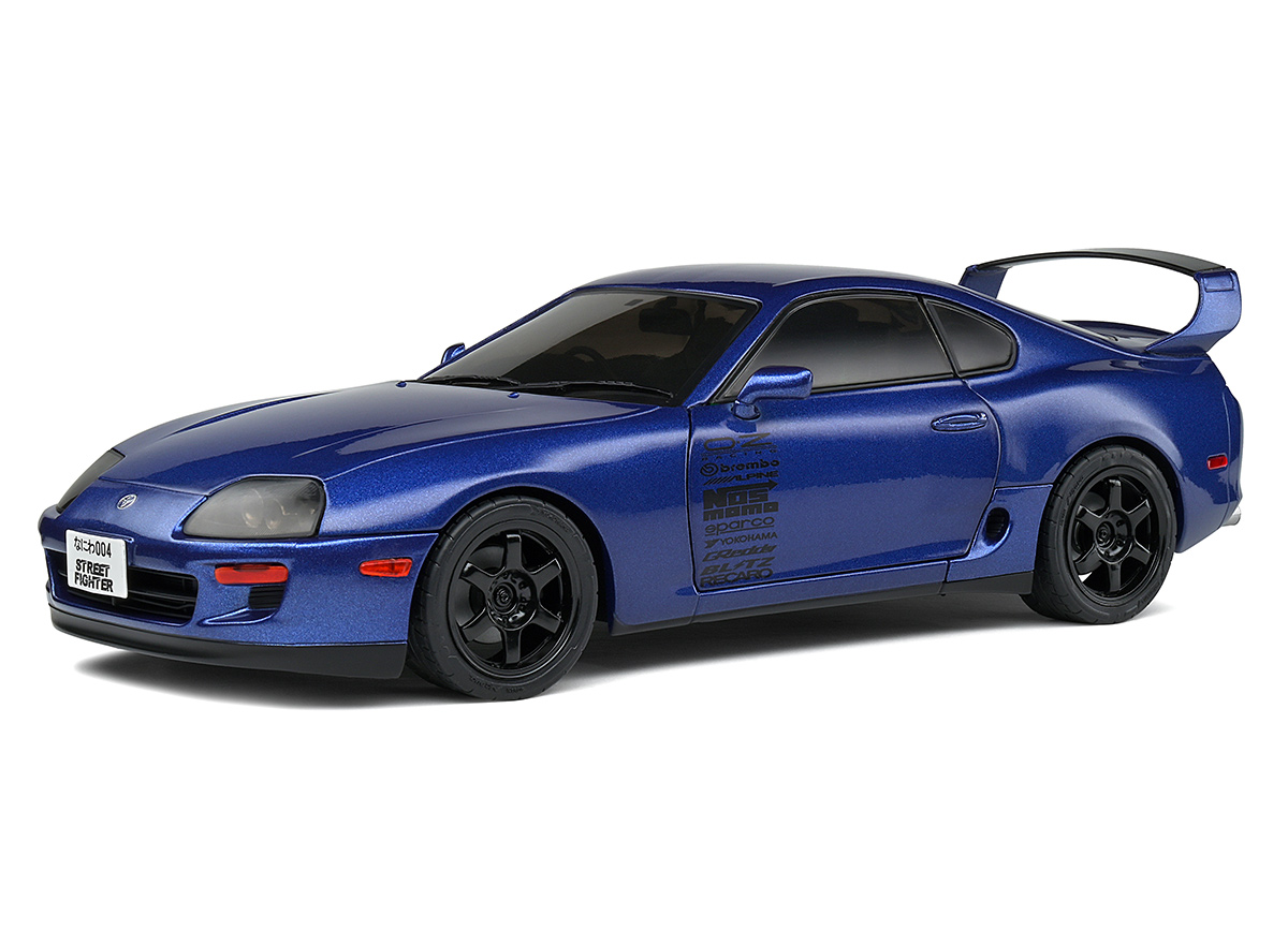 Toyota Supra MK4 A80 DARK BLUE S1807603 Solido 1:18 Metallmodell