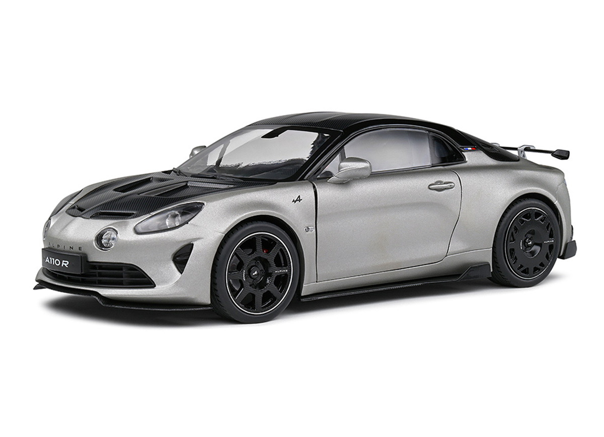 Alpine A110 Radicale, Argent Mercure silber matt, 2023 S1801621 Solido 1:18 Metallmodell