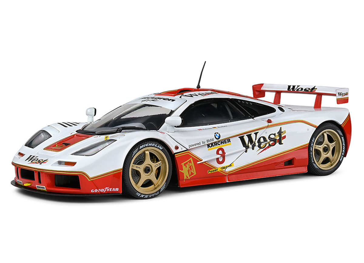 Modelcar McLaren F1 GTR short tail BPR GT #8 weiß/rot 1995  