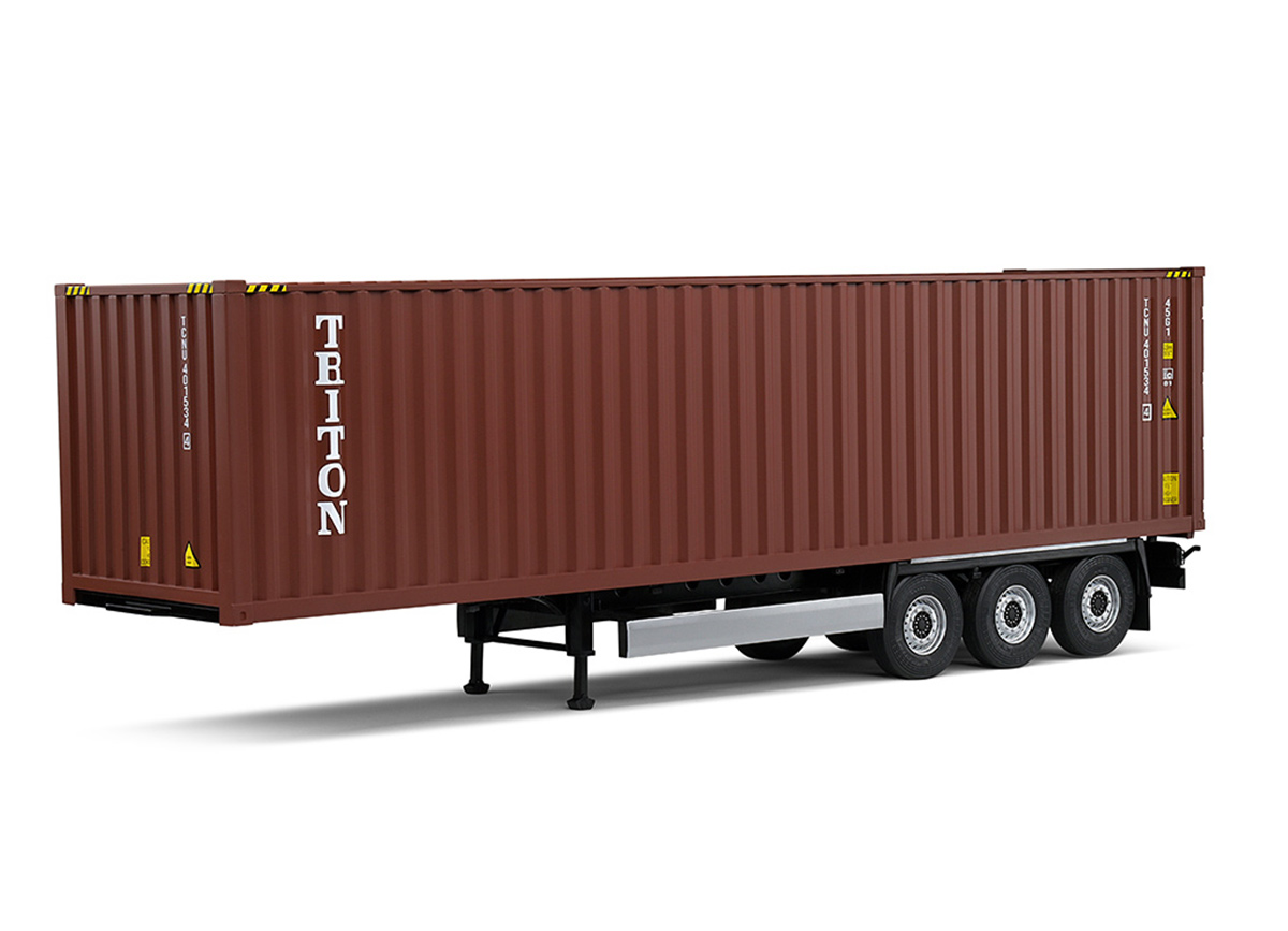 1:24 40Ft Containerauflieger rot S2400501 Solido 1:24
