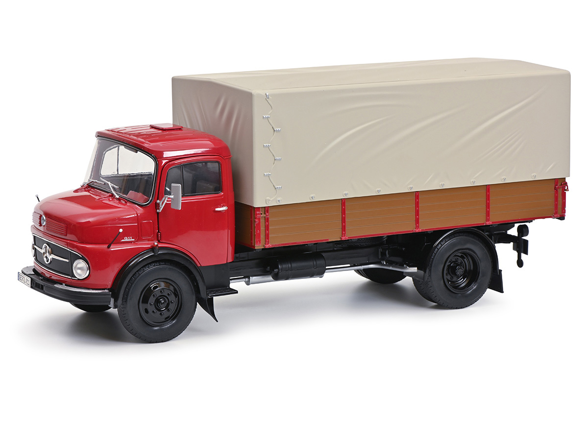 Mercedes-Benz L911 rubinrot Schuco LIMITED EDITION 1000 Metallmodell 1:18