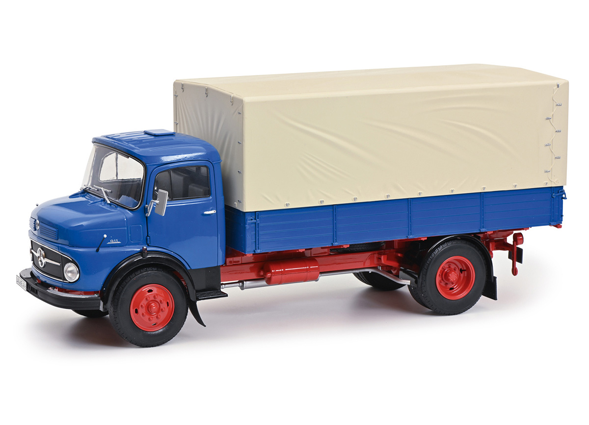 Mercedes-Benz L911, blau Schuco Metallmodell 1:18