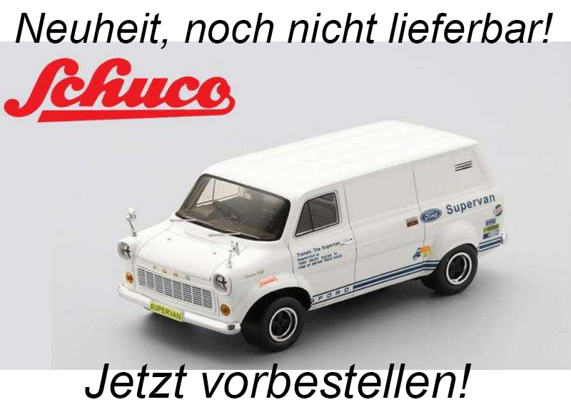 Ford Transit Supervan 1 1971 Schuco ProR.18 Resinemodell 1:18 (Türen, Motorhaube... nicht zu öffnen!)