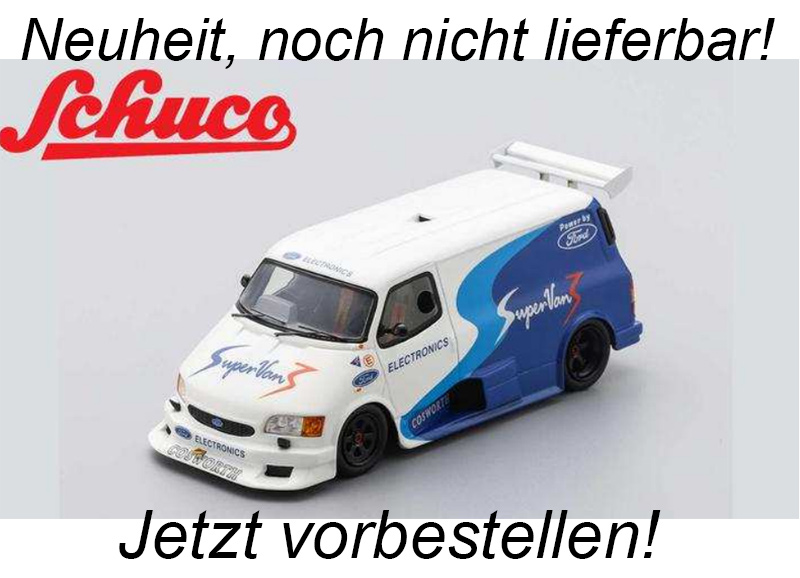 Ford Transit Supervan 3 1994 Schuco ProR.18 Resinemodell 1:18 (Türen, Motorhaube... nicht zu öffnen!)  Availability unknown