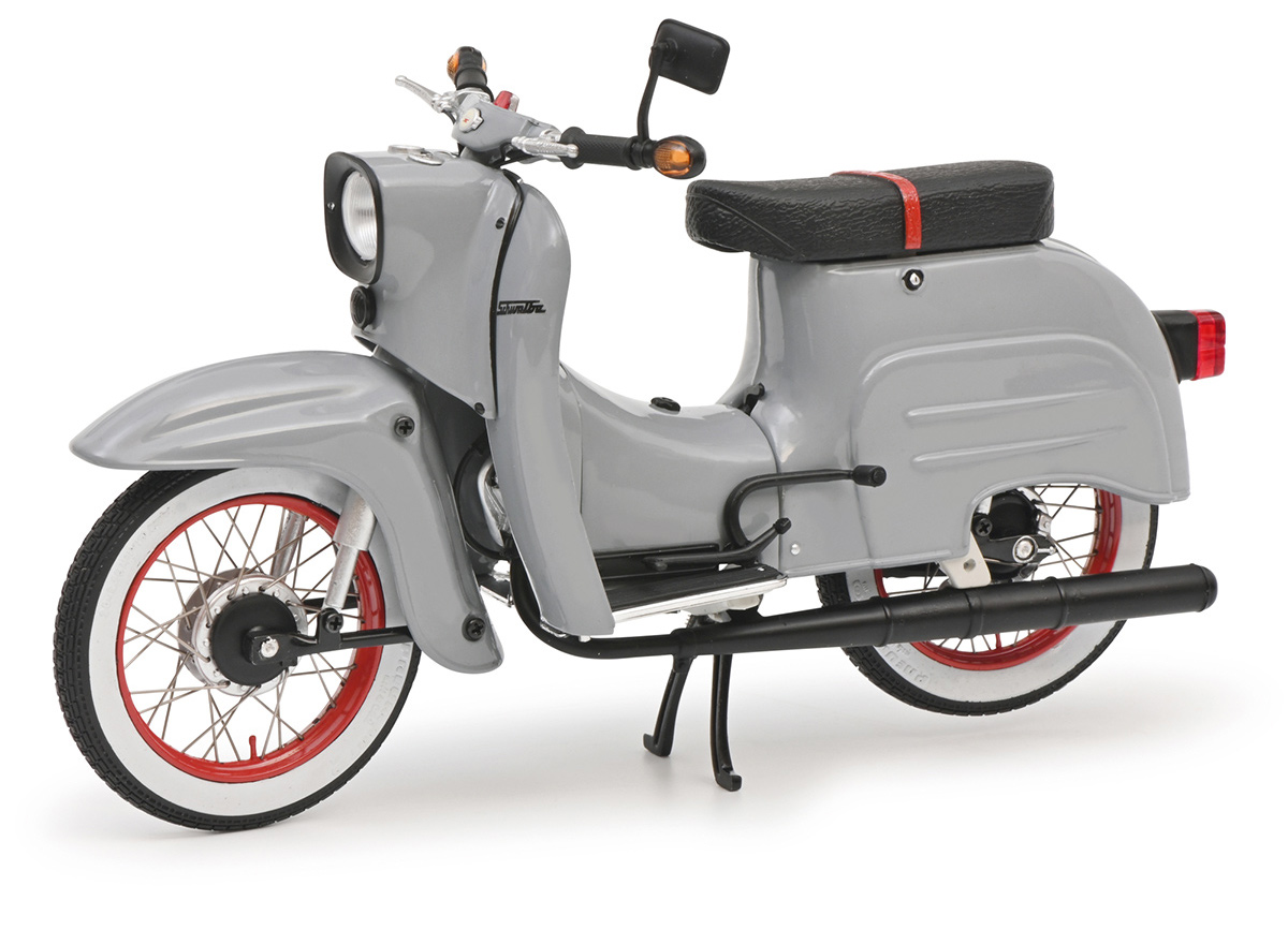 Simson Schwalbe KR 51/1 Custom III, grau Schuco Motorräder Edition 1:10