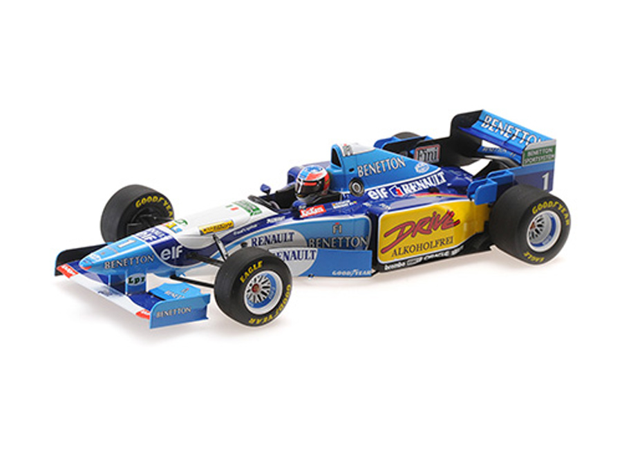 BENETTON RENAULT B195 - MICHAEL SCHUMACHER - WINNER FRENCH GP 1995 Minichamps 1:18 Metallmodell, Türen, Motorhaube... nicht zu öffnen