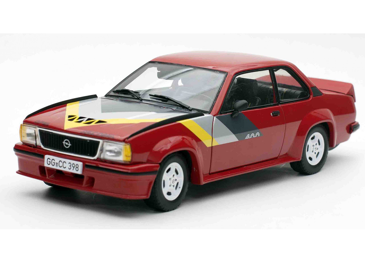 Opel Ascona 400 1982 red/yellow/grey/black SunStar Metallmodell 1:18