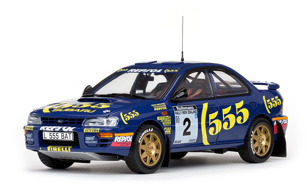Subaru Impreza 555#2 McRae/ D.Ringer, Rallye Neuseeland 1994 (555-Decals liegen bei) 5502 SunStar 1:18