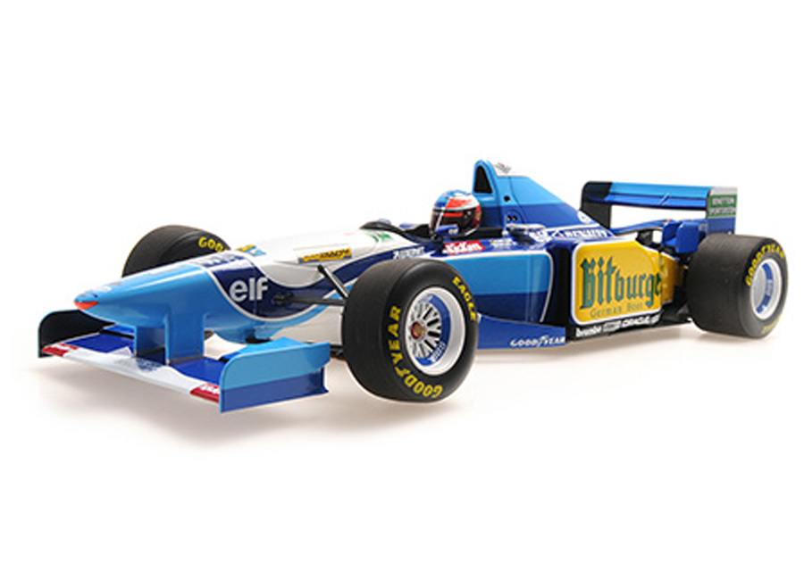 BENETTON RENAULT B195 - MICHAEL SCHUMACHER - WINNER BELGIAN GP 1995 Minichamps 1:18 Metallmodell, Türen, Motorhaube... nicht zu öffnen
