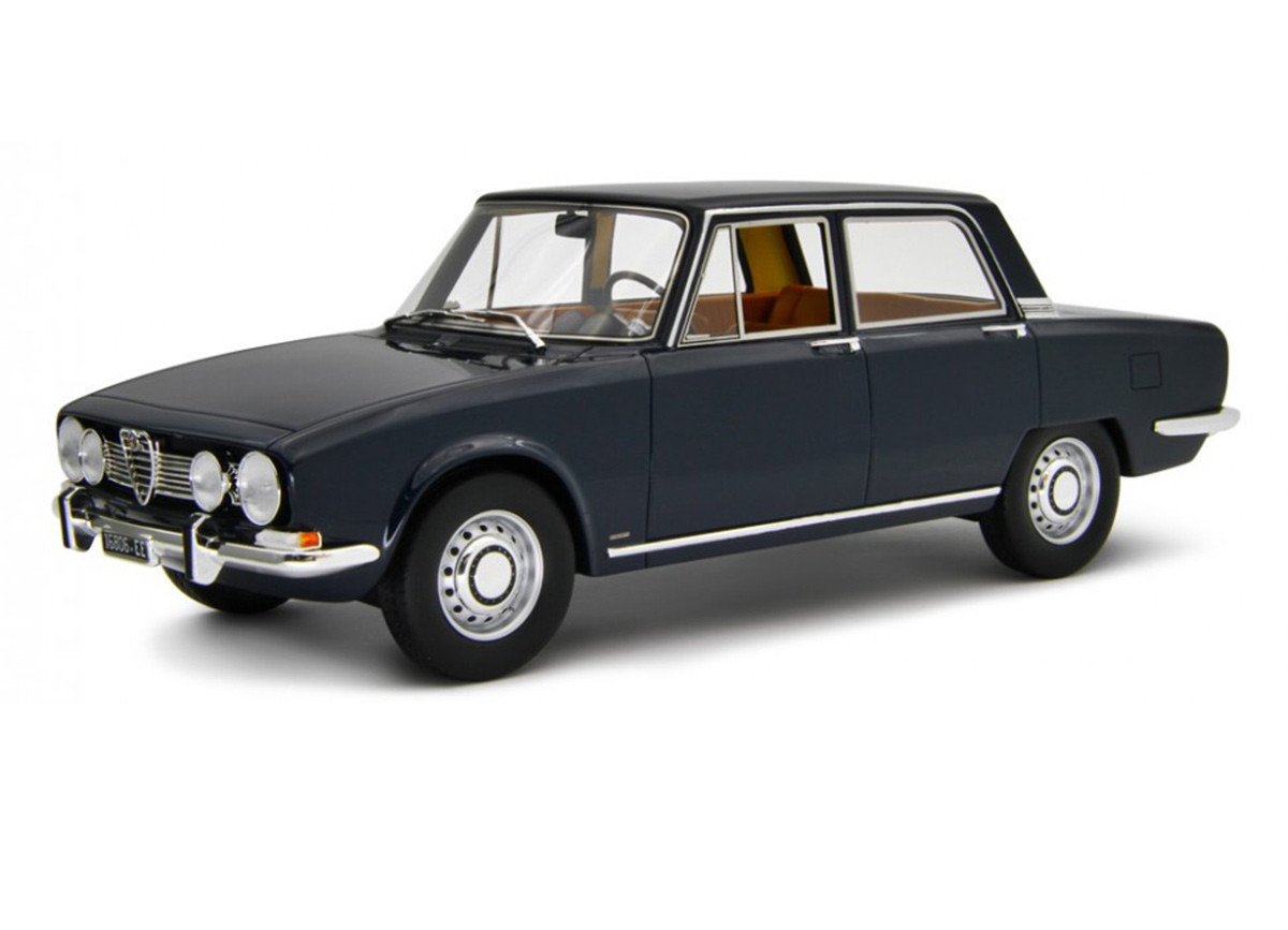 Alfa Romeo 1750 Berlina 1968 1/18 Blau - Farbe : Dunkel Blau Laudoracing 1:18 Resinemodell (Türen, Motorhaube... nicht zu öffnen!)