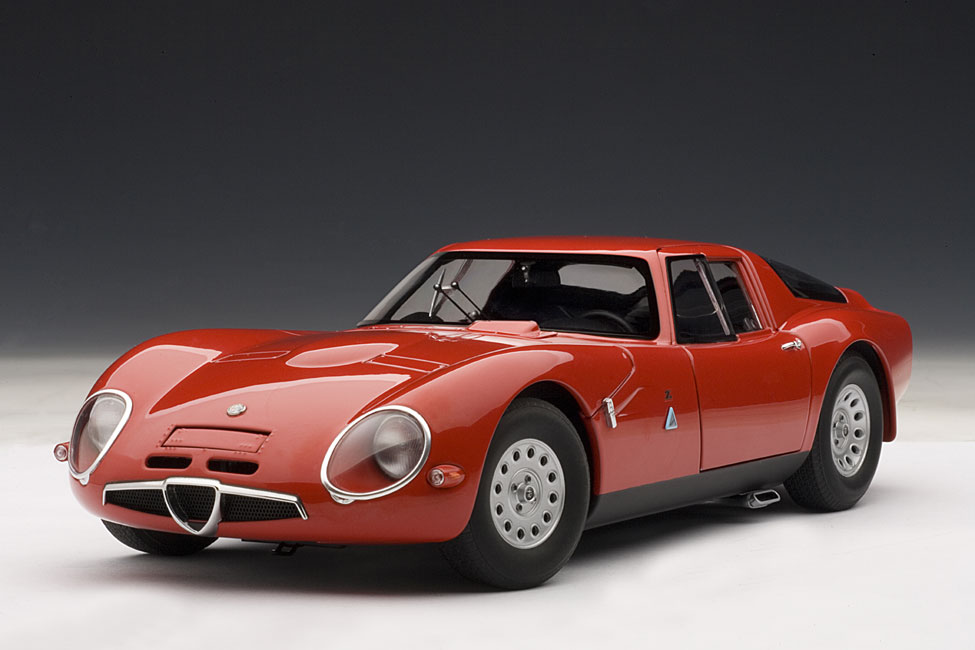 ALFA ROMEO TZ2 Zagato 1965 rot AUTOart 1:18