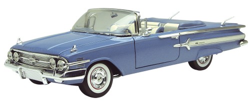 Chevrolet Impala Convertible blau 1960 MotorMax 1:18