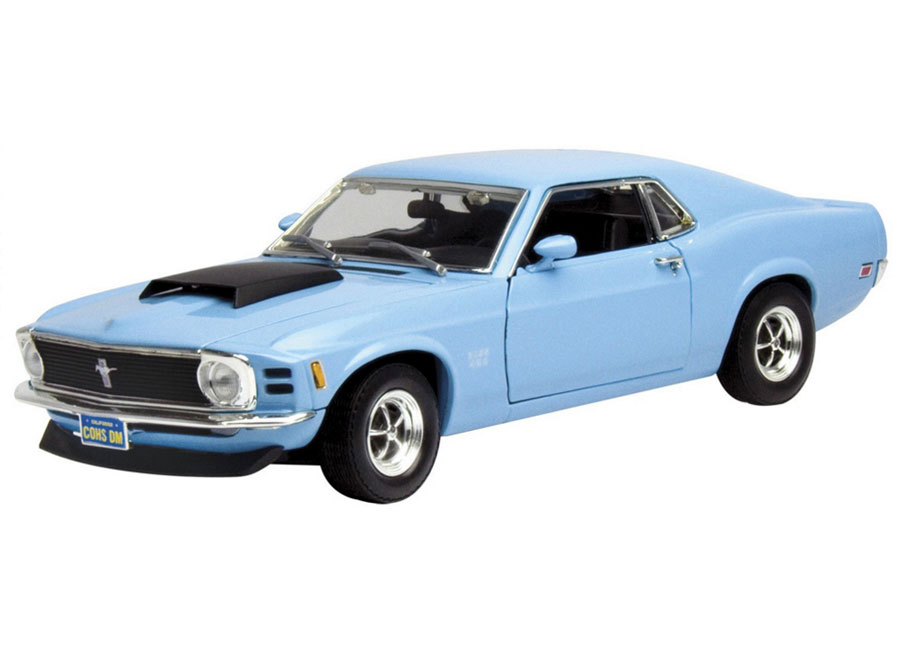 Ford Mustang Boss 429 1970 hellblau MotorMax 1:18