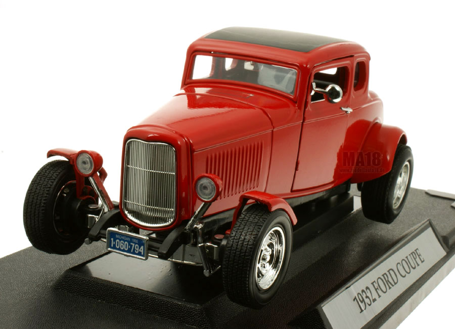 Ford Coupe 1932 rot MotorMax 1:18