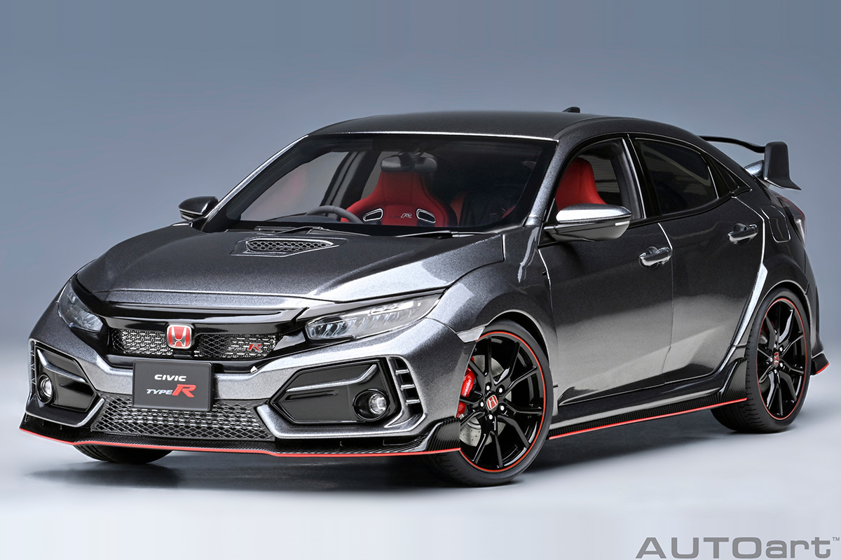 Honda CIVIC Type R (FK 8) 2021 polished Metal metallic (composite model) AUTOart 1:18