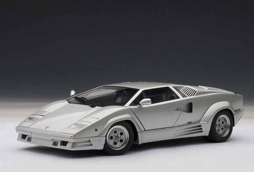 Lamborghini Countach 1990 25th Anniversary Edition Last Produced Lamborghini Countach In Museo Lamborghini Met Silver Light Grey Interior Without