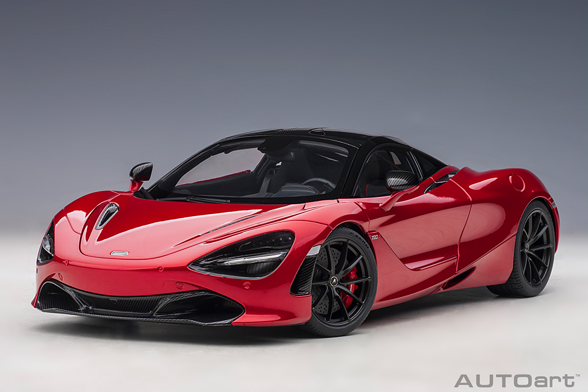 McLAREN 720S 2017 (MEMPHIS RED/METALLIC RED) (COMPOSITE MODEL/FULL OPENINGS) AUTOart 1:18