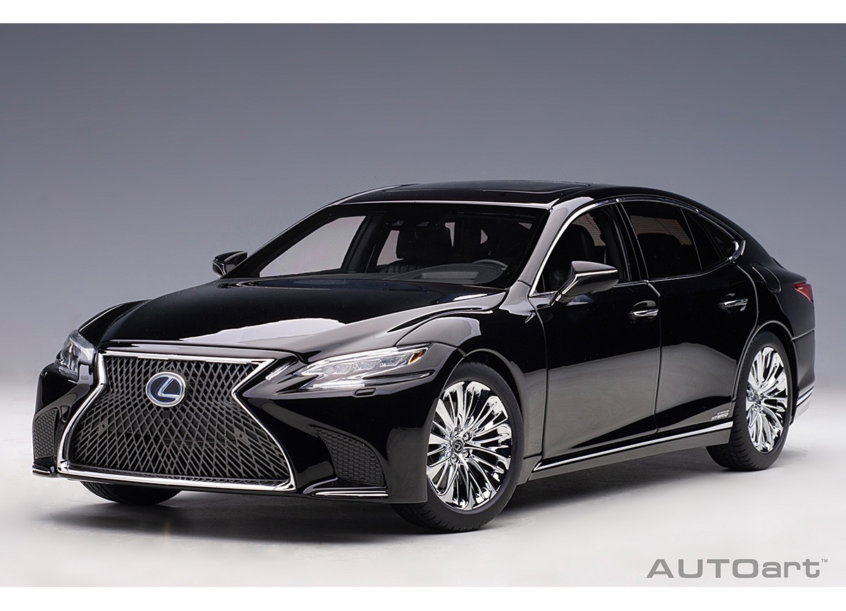 Lexus LS 500h 2018 (black/ black interior) (composite model/full openings) AUTOart 1:18