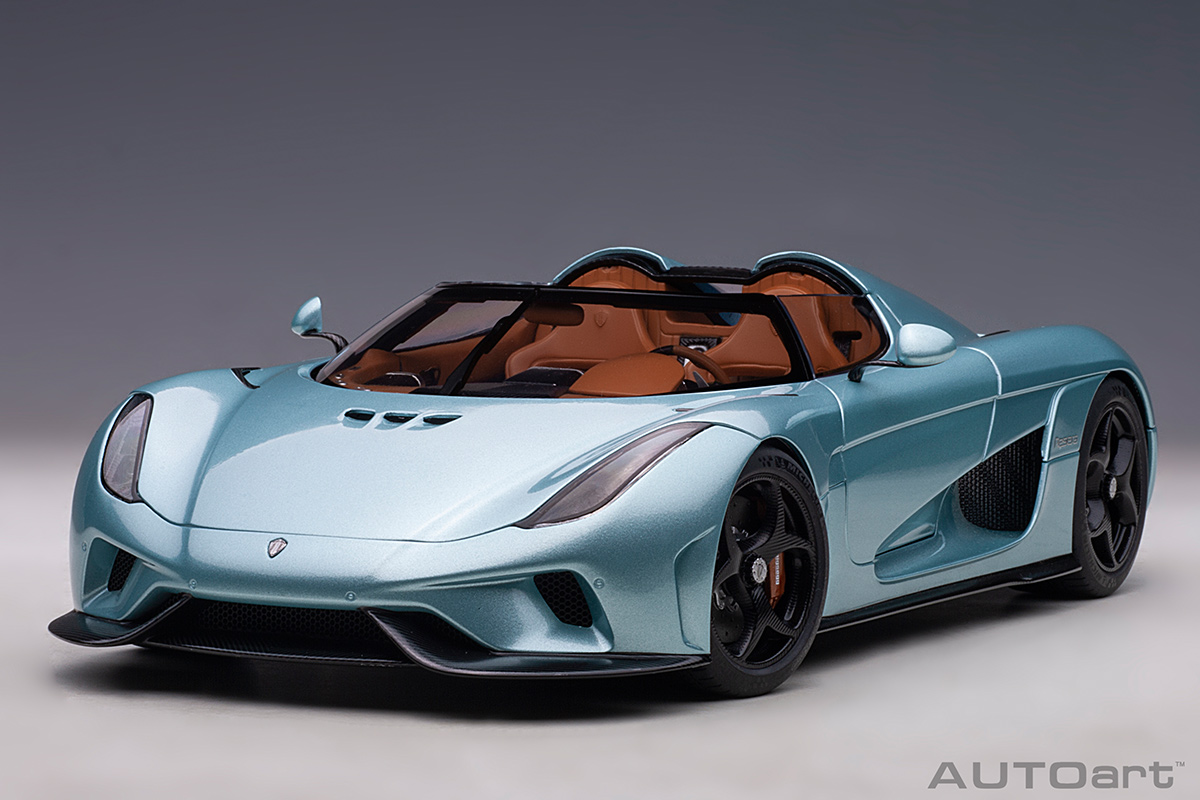Koenigsegg Regera 2016 (horizon blue) (composite model/full openings) AUTOart 1:18