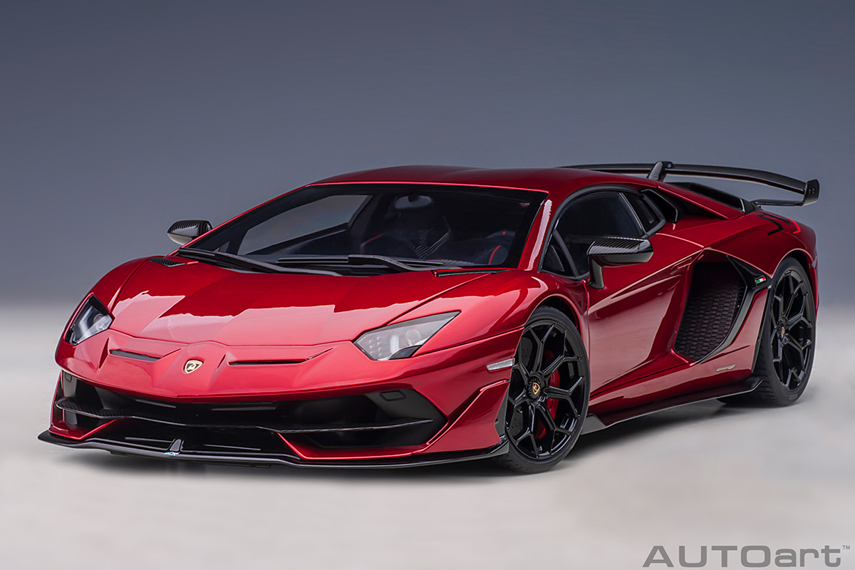 Lamborghini Aventador SVJ 2019 (rosso mars/metallic red) (composite model/full openings) AUTOart 1:18