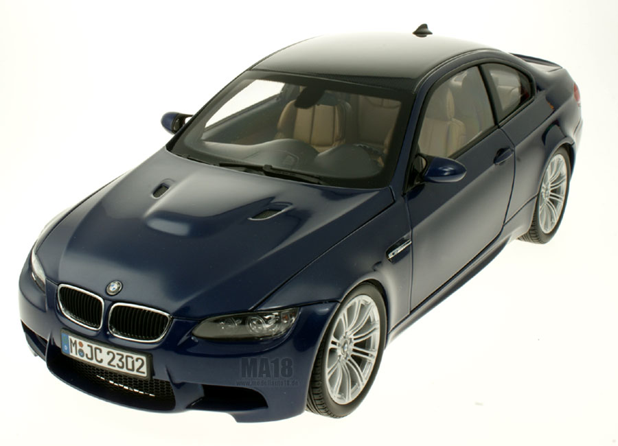 BMW M3 Coupe (E92M) interlagosblau Industriemodell (In BMW-Verpackung) Kyosho 1:18