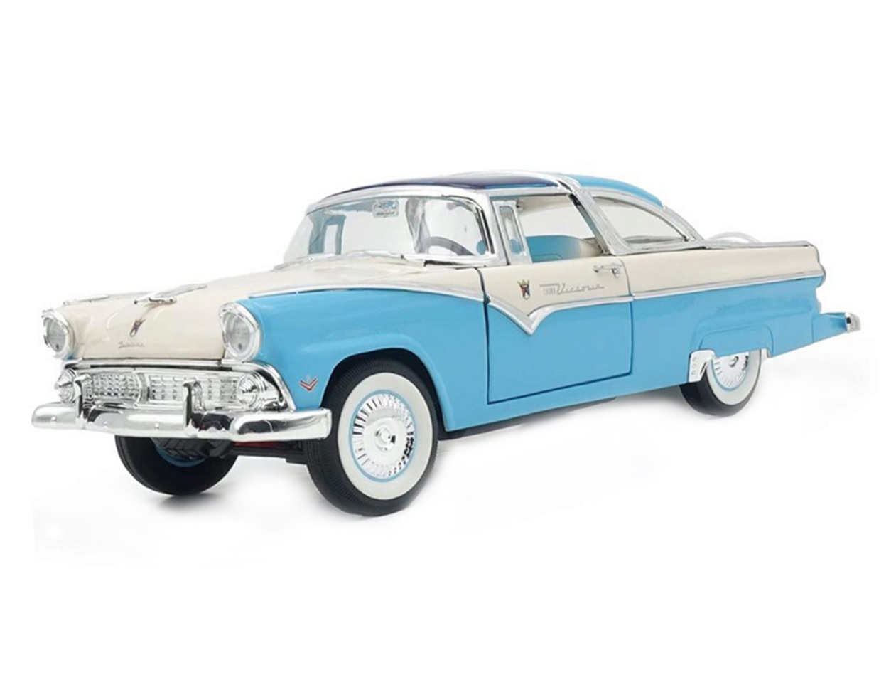 Ford Crown Victoria, blau/weiss, 1955 Road Signature 1:18