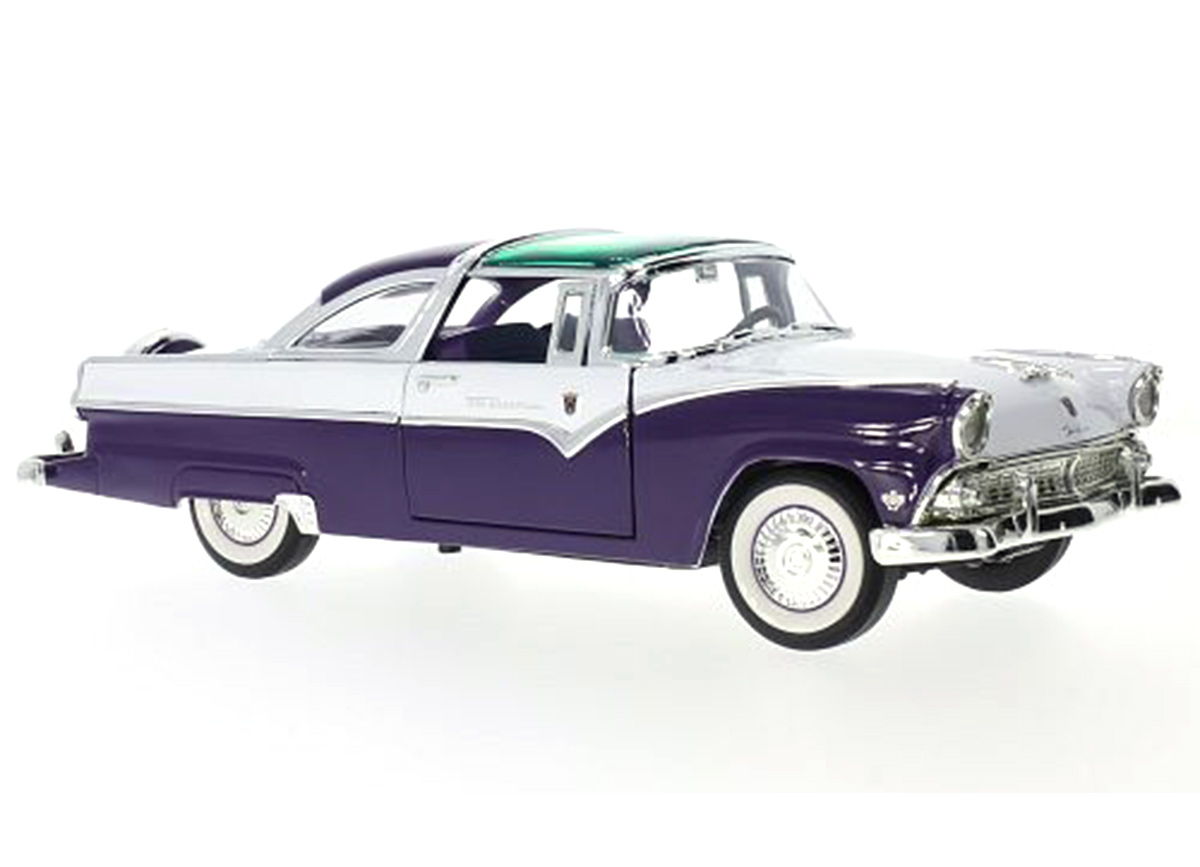 FORD CROWN VICTORIA 1955 PURPLE (lila/weiß) Road Signature 1:18