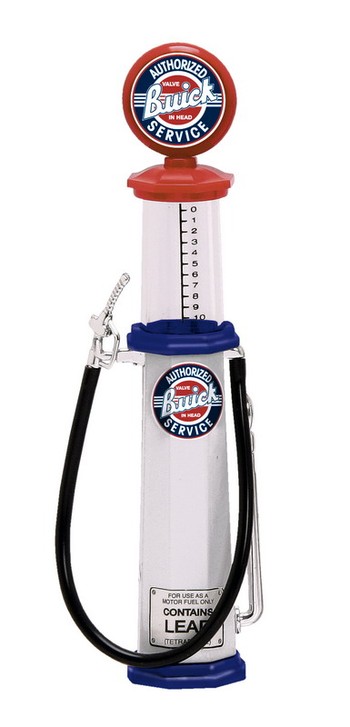 Zapfsäule - Gas Pump Buick Service weiß Design B Road Signature 1:18