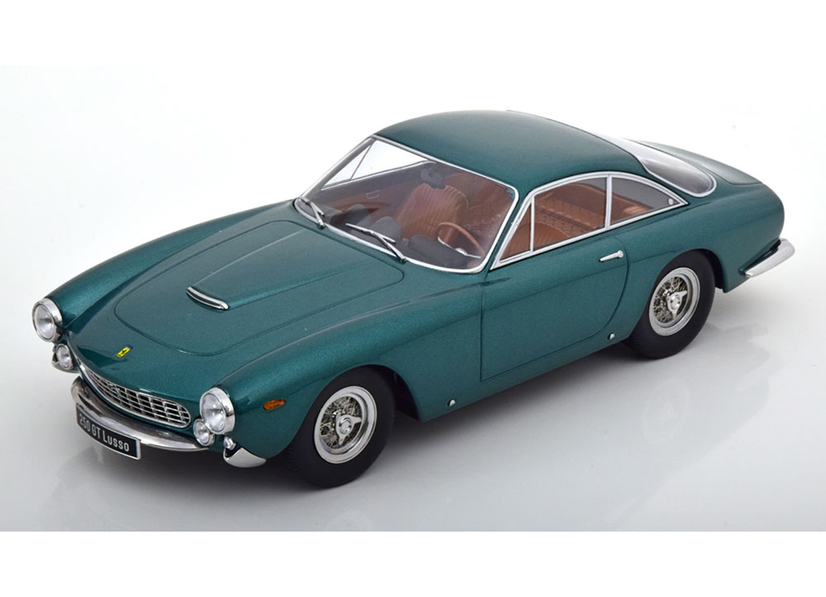 Ferrari 250 GT Lusso 1962 grünmetallic KK-Scale 1:18 Metallmodell (Türen, Motorhaube... nicht zu öffnen!)
