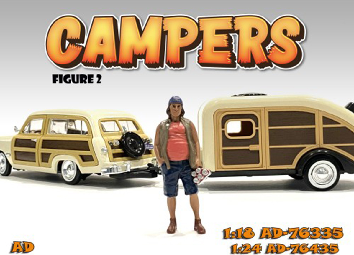 Campers - Figure 2 American Diorama 1:18 (Auto nicht enthalten!)