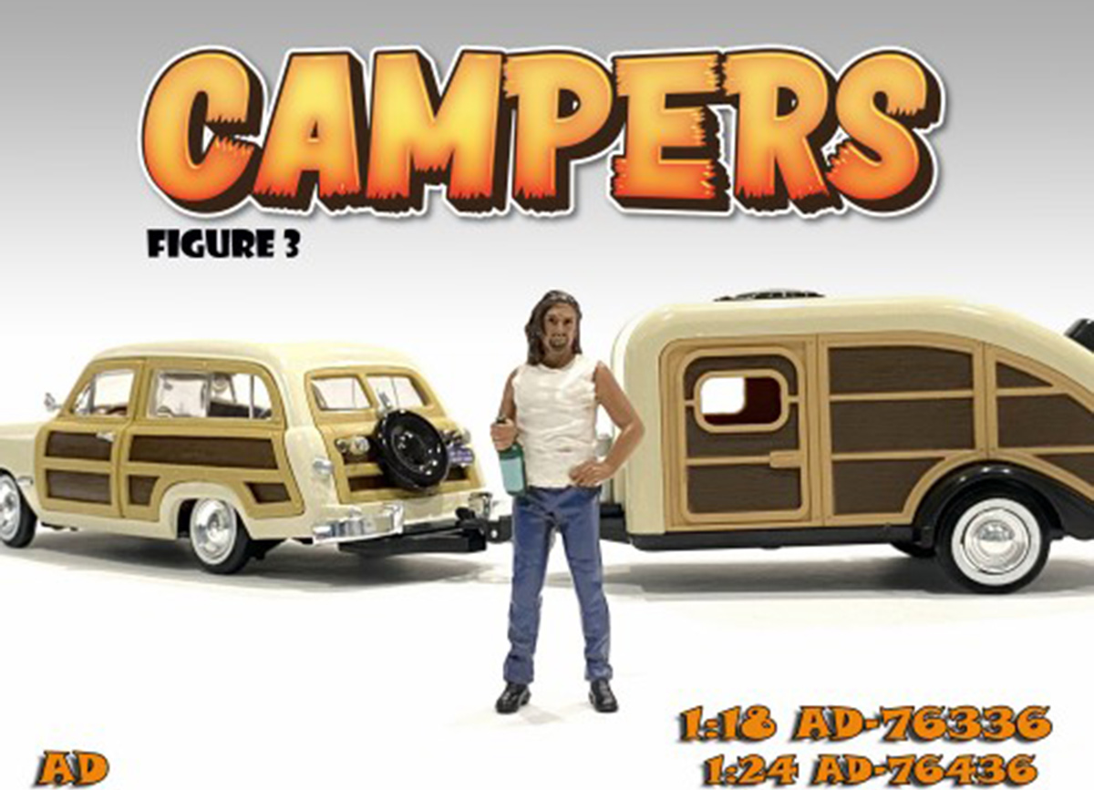 Campers - Figure 3 American Diorama 1:18 (Auto nicht enthalten!)