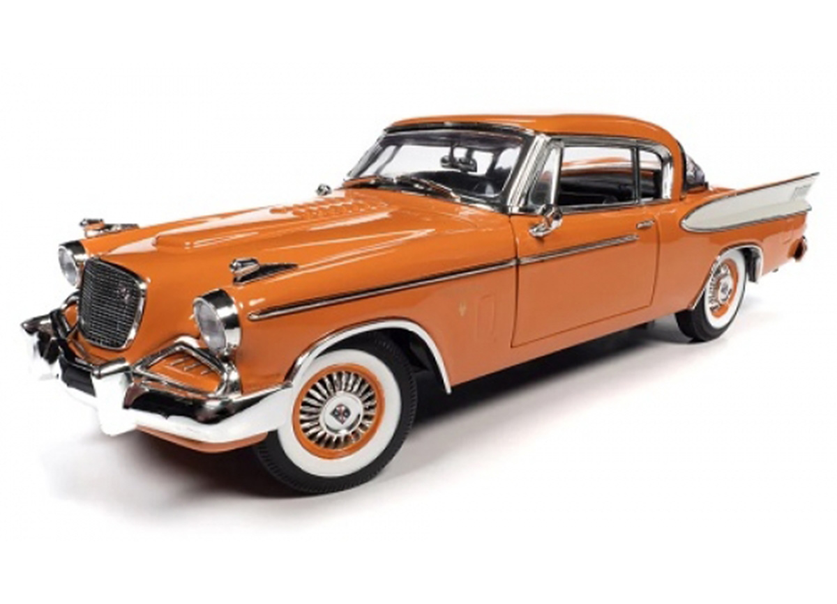 Studebaker Gold Hawk 1957 coppertone & white Auto World 1:18