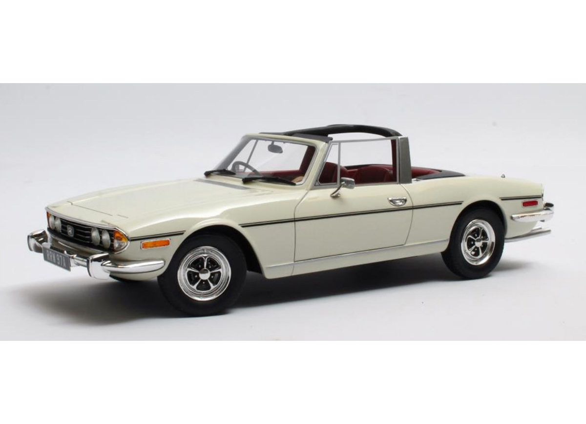 Triumph Stag MK1 white 1970 Cult Scale Models 1:18 Resinemodell (Türen, Motorhaube... nicht zu öffnen!)