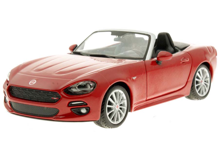 Fiat 124 Spider metallic rot 1:24 Burago