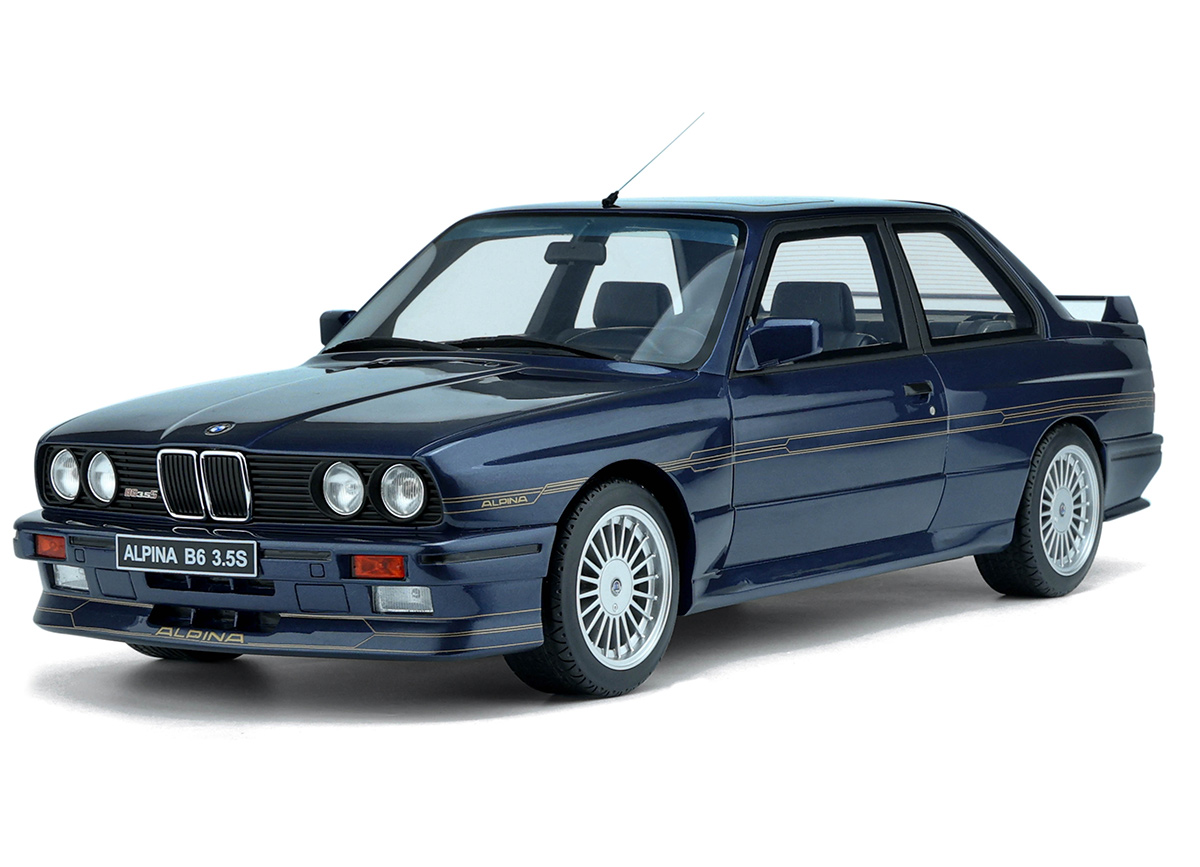 ALPINA E30 B6 3.5 BLUE 1986 OttOmobile 1:12 Resinemodell (Türen, Motorhaube... nicht zu öffnen!)