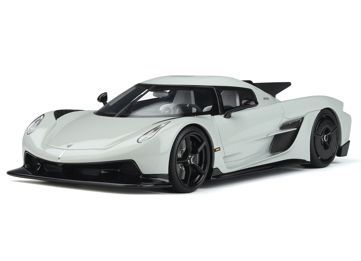 Koenigsegg Jesko Absolut 2022 Grey GT Spirit 1:18 Resinemodell (Türen, Motorhaube... nicht zu öffnen!)