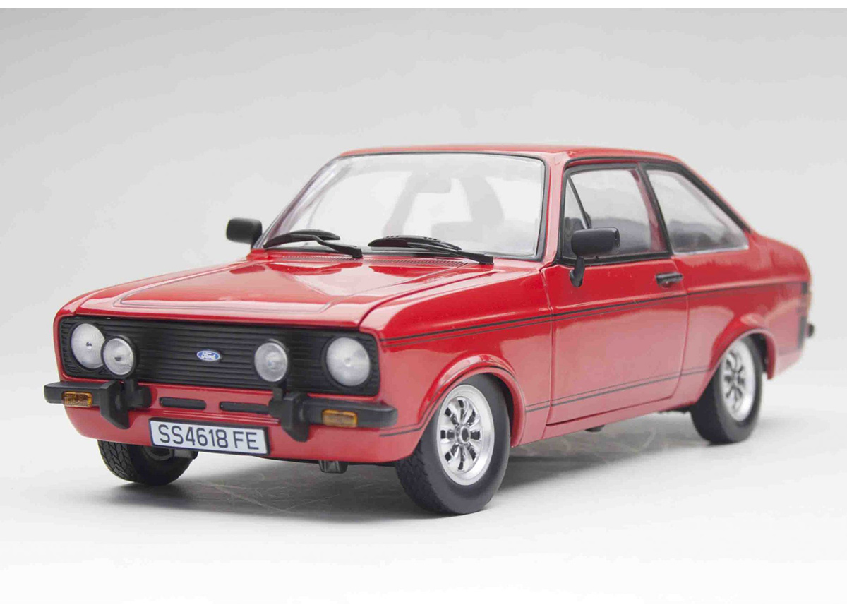Ford Escort MKII 1975 Sport-Red SunStar Metallmodell 1:18