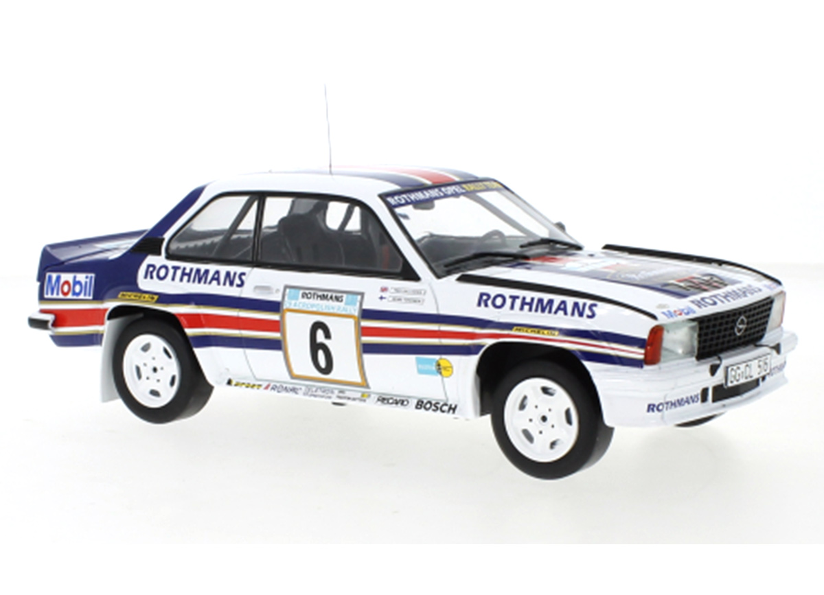 Opel Ascona B 400, No.6, Rally Acropolis, H.Toivonen/F.Gallagher, 1982 IXO 1:18 Metallmodell (Türen/Hauben nicht zu öffnen!)