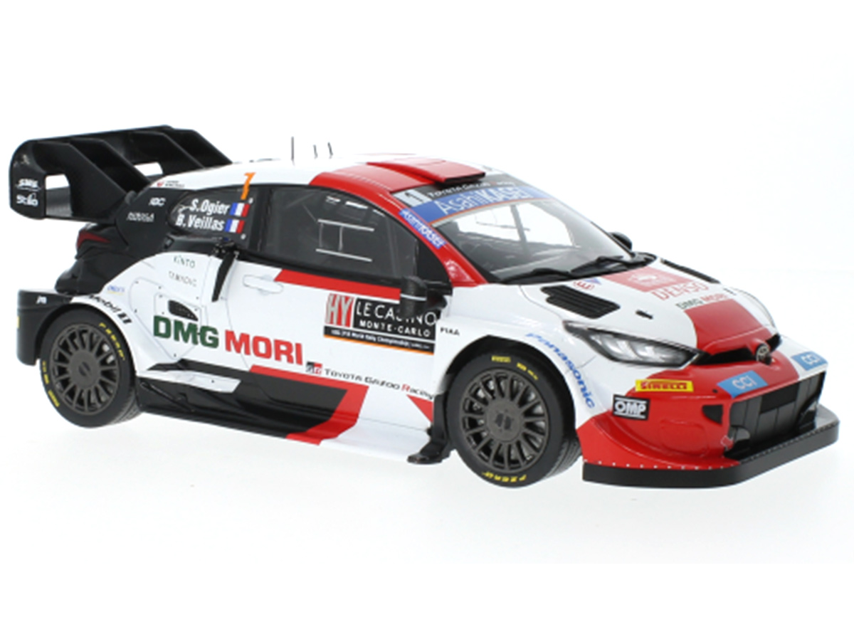 Toyota GR Yaris, No.1, WRC1, Rally Monte Carlo , 2022 S.Ogier/B.Veillas IXO 1:18 Metallmodell (Türen/Hauben nicht zu öffnen!)