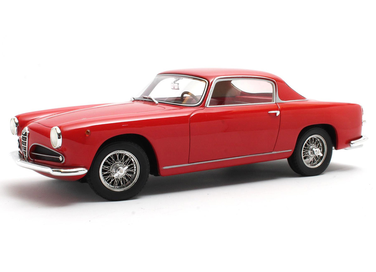 Modelcar Alfa Romeo 1900CSS Touring coupe blue/silver 1955 Cult Scale Models 1:18 Resinemodell (Türen, Motorhaube... nicht zu öffnen!) at